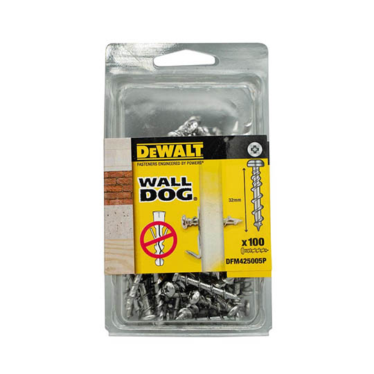 DeWalt Wall Dog Self Tapping Screw Pan CP 8x32mm Box of 100