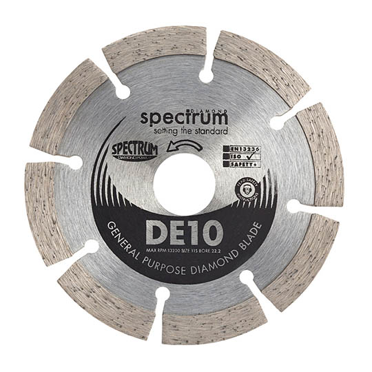 Spectrum Diamond Disc Blade Segmented Dry Cut 115x22mm