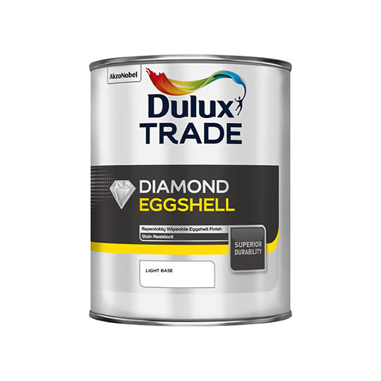 DULUX Trade Diamond Quick Dry Eggshell Dimensions Base Light 1L