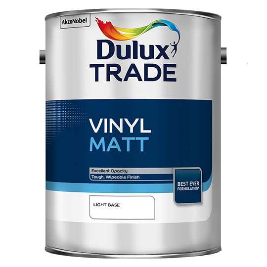 DULUX Trade Vinyl Matt Dimension Base Light 5L