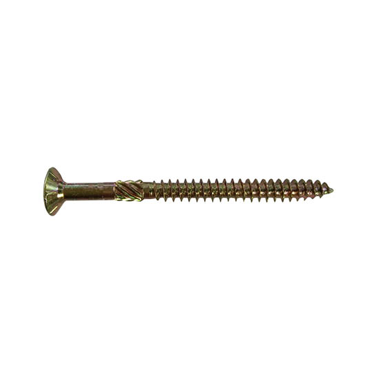 Spearhead Fast Action Wood Screw Yellow Zinc M5x60mm Box 100