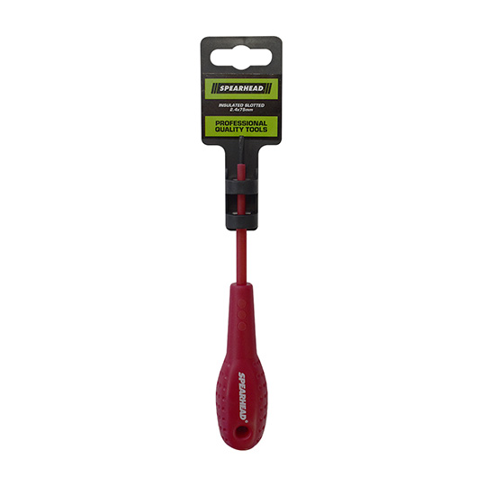 SPEARHEAD Screwdriver - Insulated - Slotted 1000V SL2.4 x 75mm