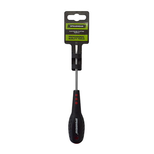 SPEARHEAD Screwdriver - Electrician Slotted SL4x80 1000V SL4 x 80mm
