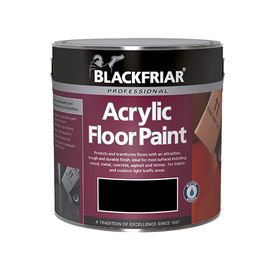 Blackfriar Acrylic Floor Paint Black 2.5L