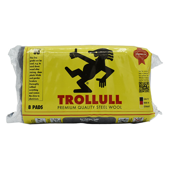 Trollull Steel Wool Fine 150g 8 Pads