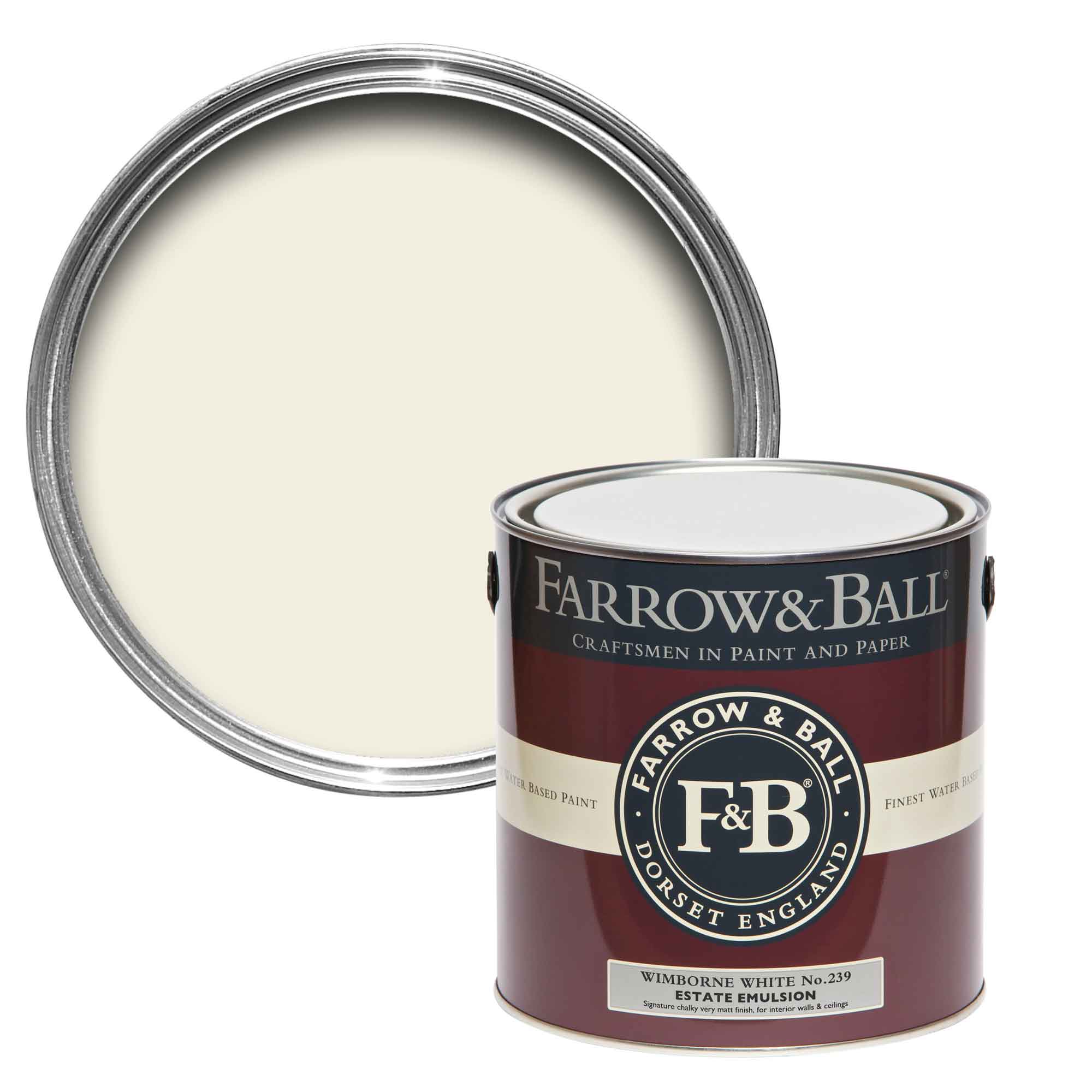 FARROW AND BALL Estate Eggshell 239 Wimborne White 2.5L