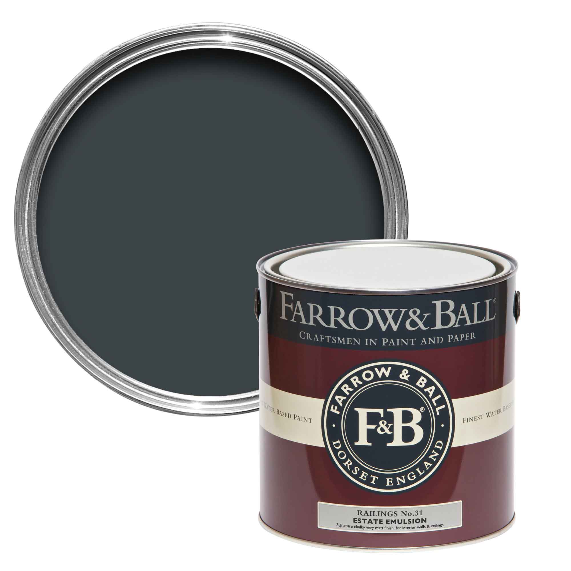 Farrow and Ball Exterior Eggshell Railings No.31 2.5L