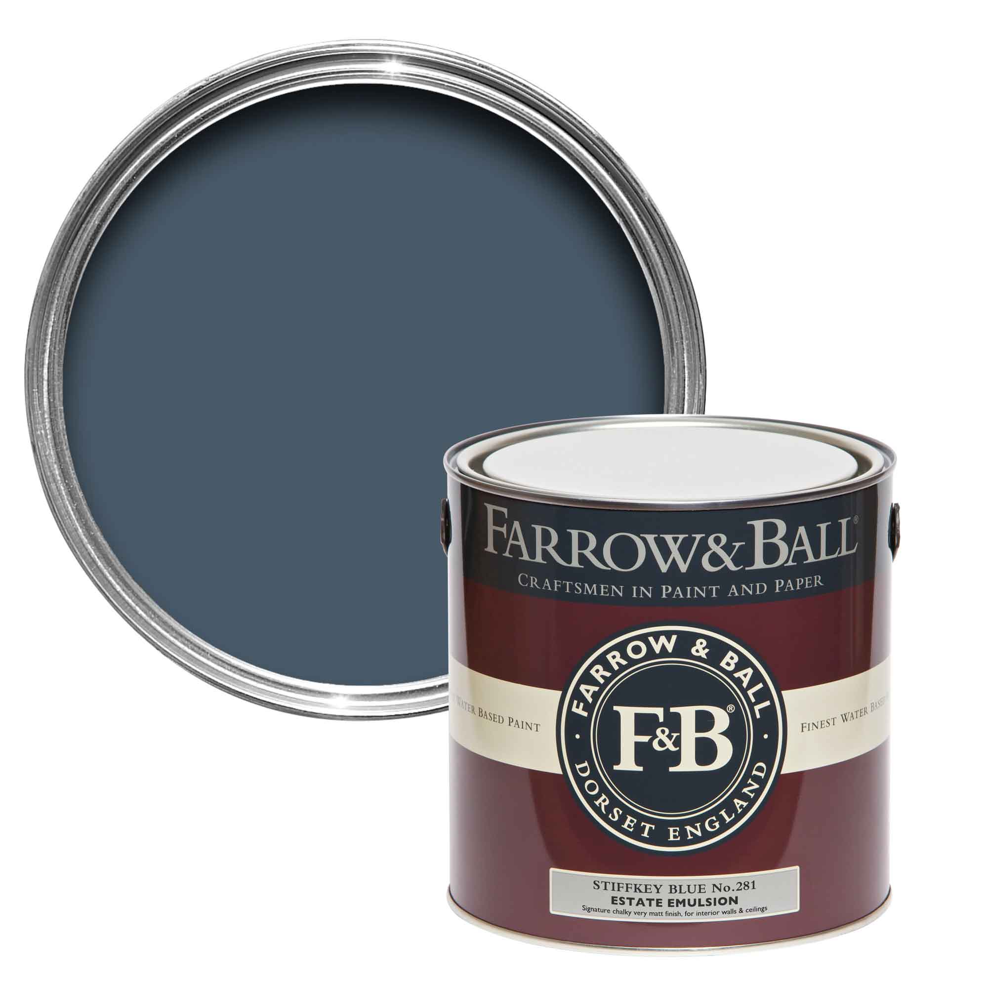 Farrow and Ball Estate Eggshell Stiffkey Blue No.281 750ml
