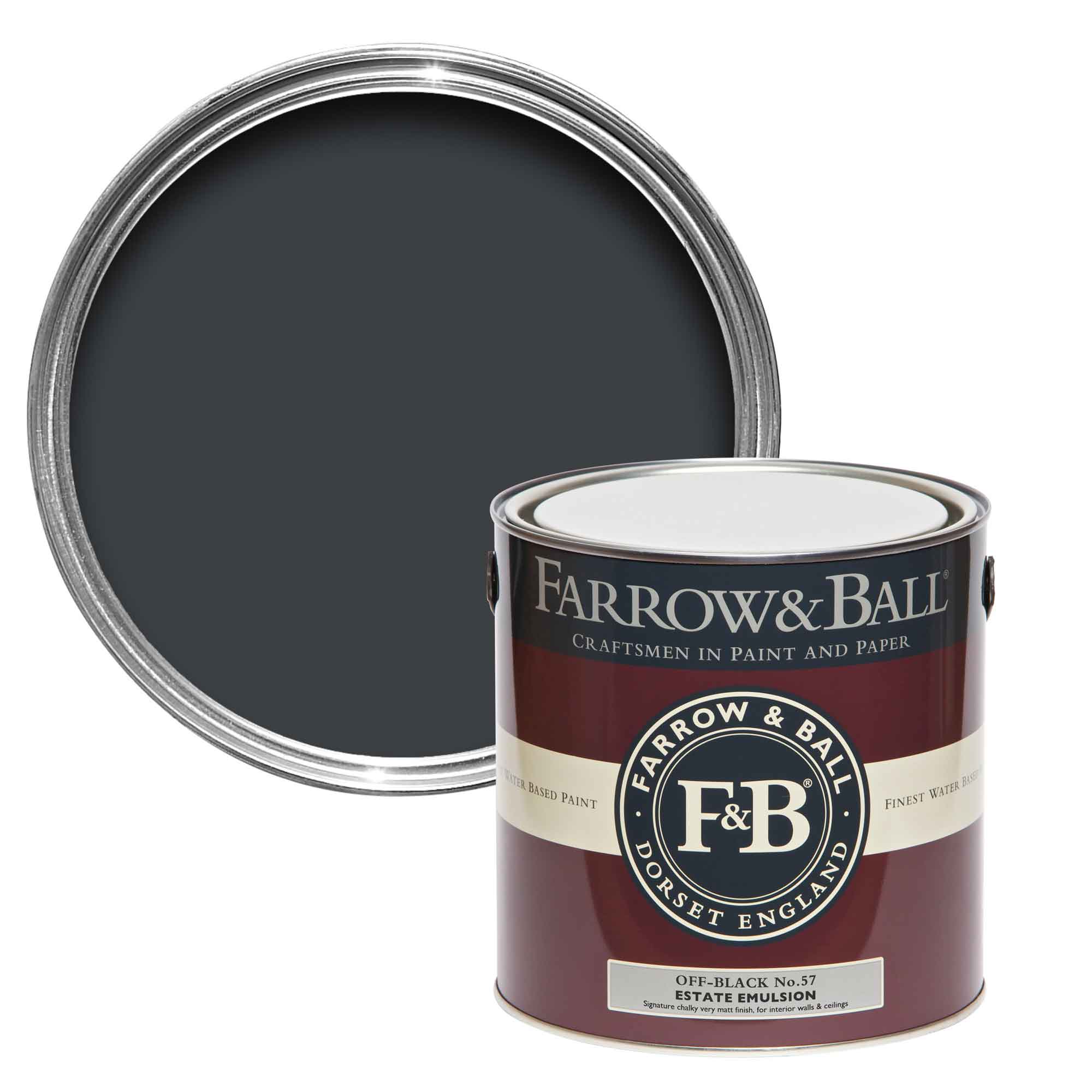 Farrow and Ball Estate Eggshell Off-Black No.57 750ml