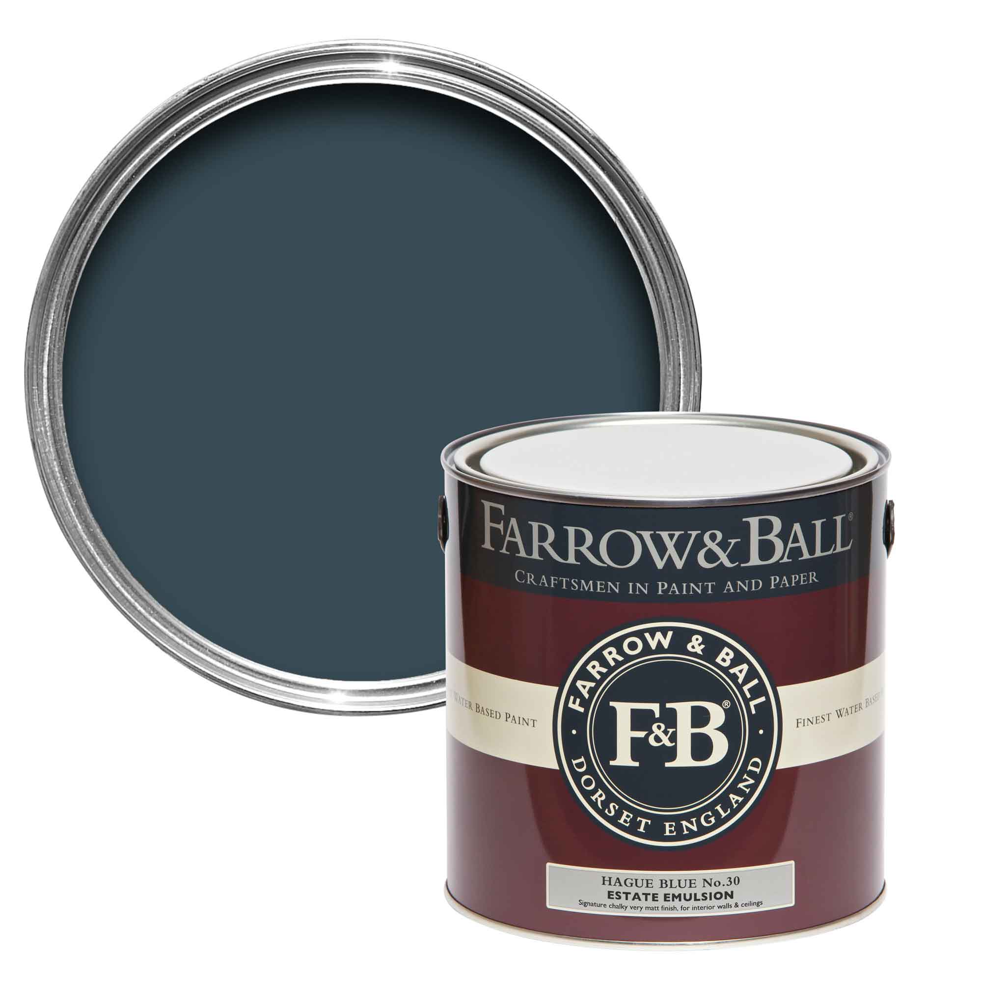 Farrow and Ball Modern Eggshell Hague Blue No.30 2.5L