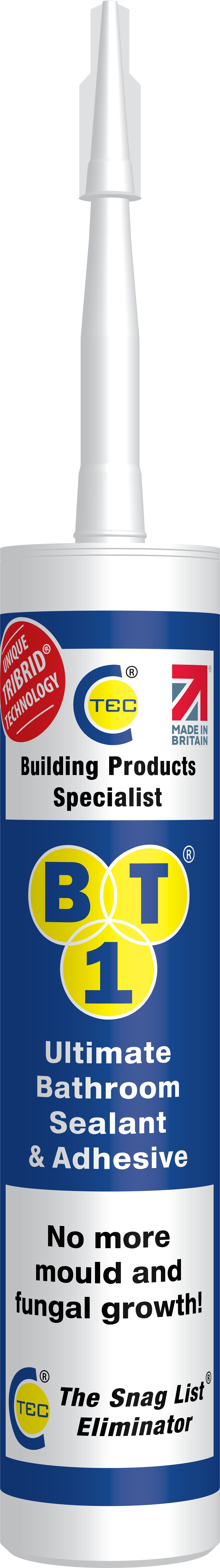 BT1 Ultimate Bathroom Sealant and Adhesive White 290ml