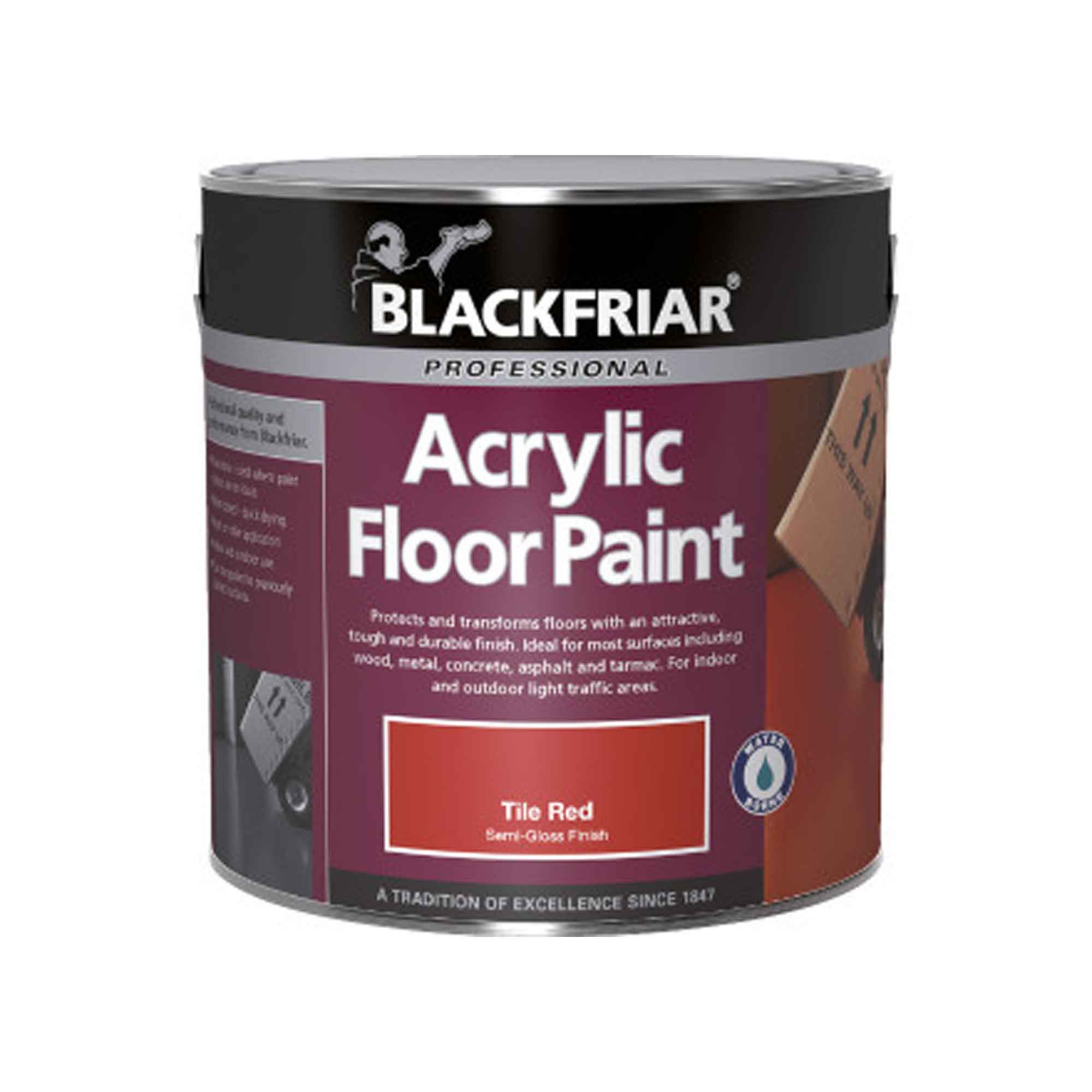 Blackfriar Acrylic Floor Paint Tile Red 2.5L