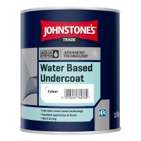 Johnstones Aqua Water Based Undercoat Paint Brilliant White 1L