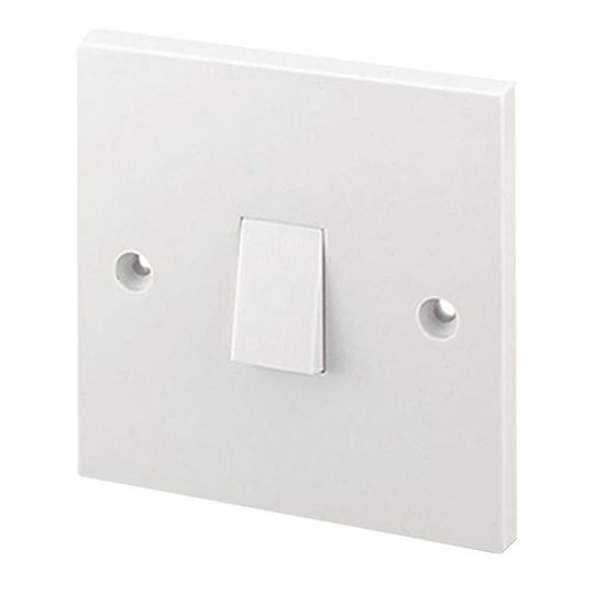 Light Switch White 2 Way 6A