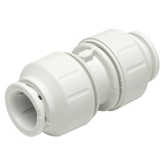 Speedfit Straight Connector Coupling White 15mm