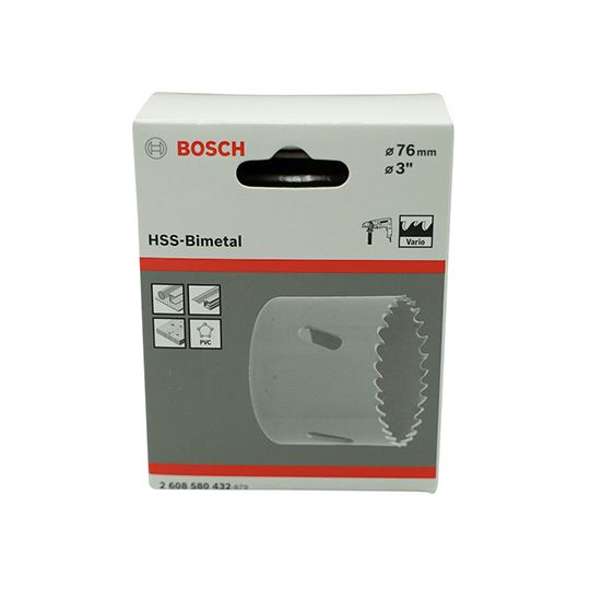 Bosch HSS Bimetal Holesaw 76mm