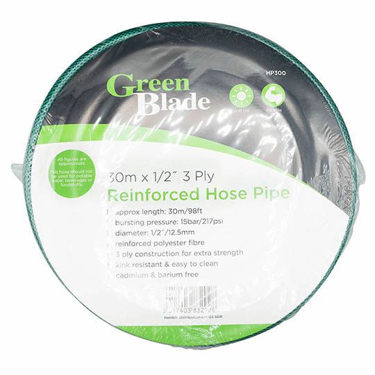 Green Blade Hose Pipe Green 1/2in x 30m