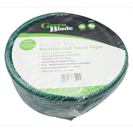Green Blade Hose Pipe Green 1/2in x 15m