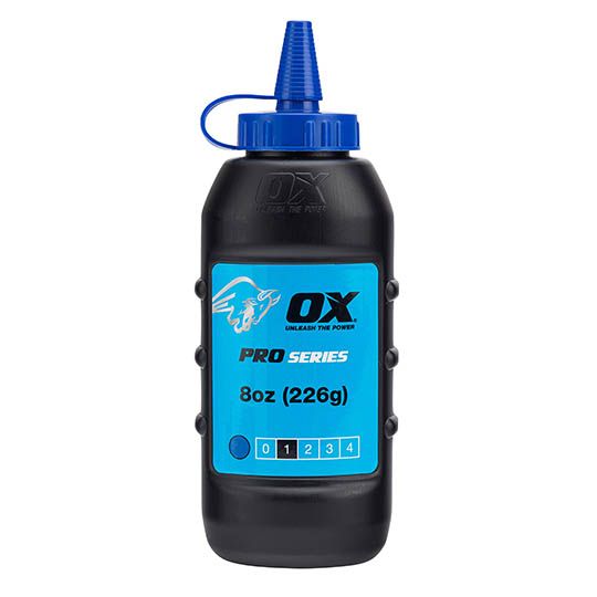 Ox Pro Chalk Line Refill Blue 8oz