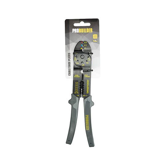 ProBuilder Crimping Tool Plier With Wire Cutter 8in