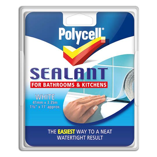 Polycell Sealant Strip White 41mm x 3.5m Roll