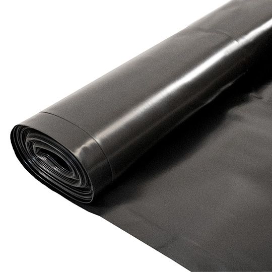 Plastic Roll DPM Black 300 Microns 1200 Gauge 4m x 25m