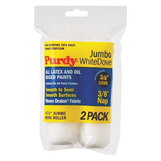 Purdy White Dove Jumbo Mini Roller Sleeve 4.5in Twin Pack