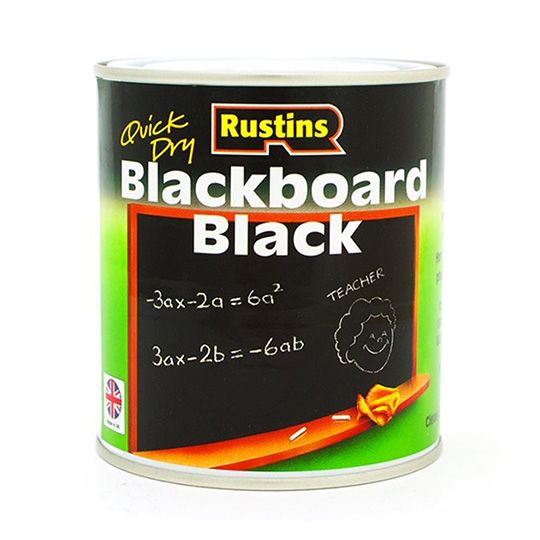 Rustins Quick Dry Blackboard Paint Black 250ml