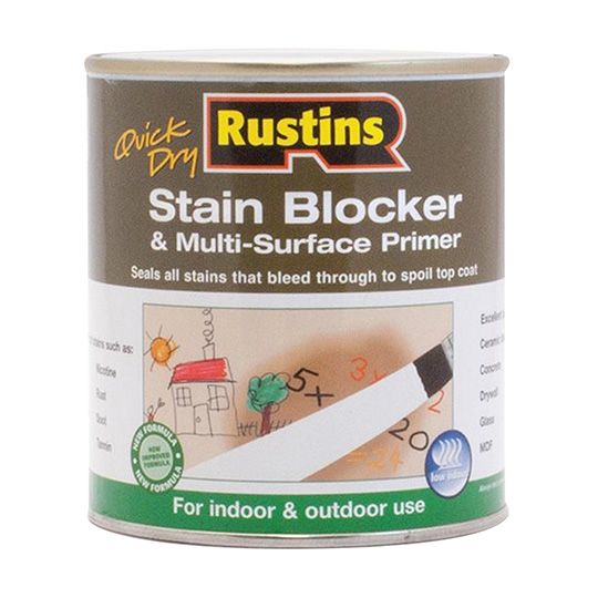 Rustins Quick Drying Stain Blocker Paint White 250ml
