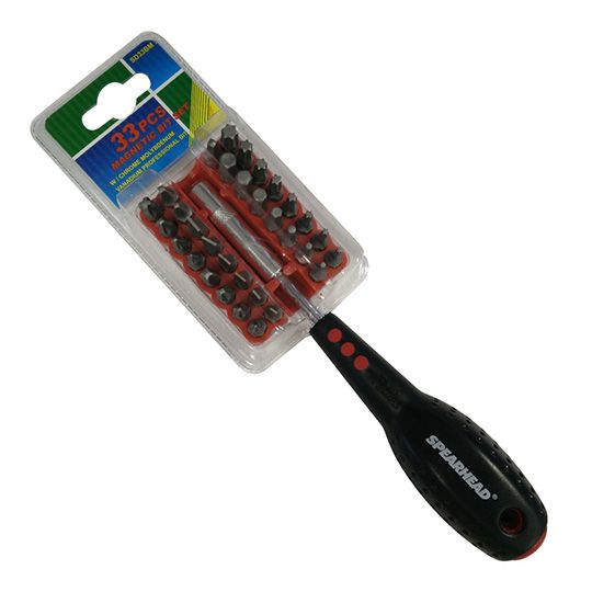 Spearhead Screwdriver Set Magnetic With Bits 33 Pieces