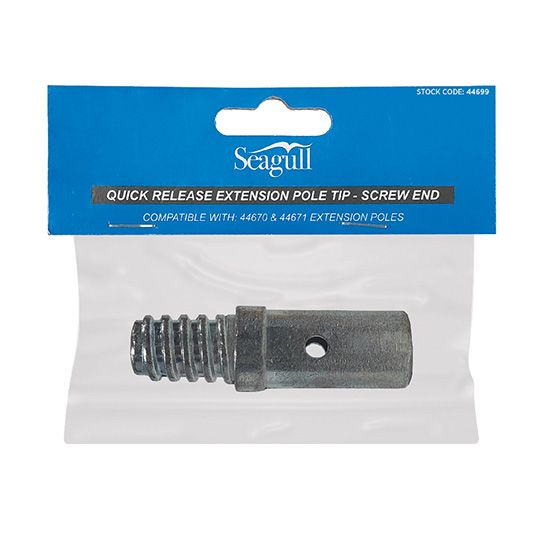 Quick Release Extension Pole Tip Screw End
