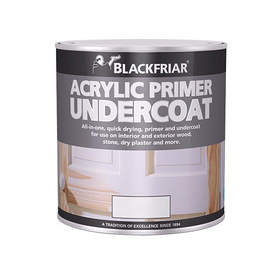 Blackfriar MDF Acrylic Primer Undercoat Paint White 2.5L
