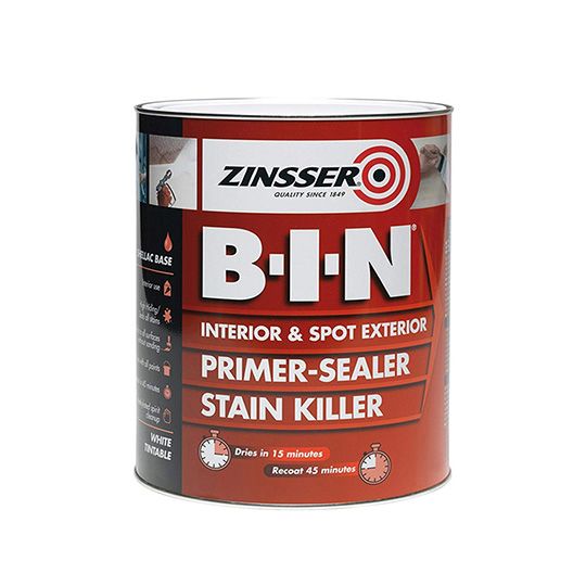 Zinsser B.I.N Primer Sealer Paint White 2.5L