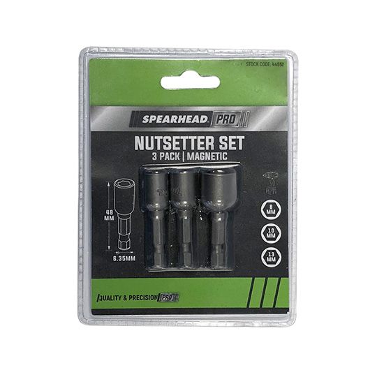 Spearhead Nutsetter 48mm Set (8mm, 10mm, 13mm) 3 Pieces