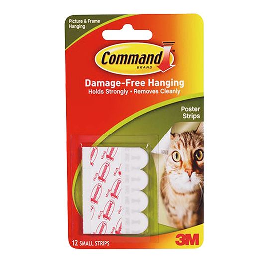 3M Command Poster Hanging Strips 12 Pack