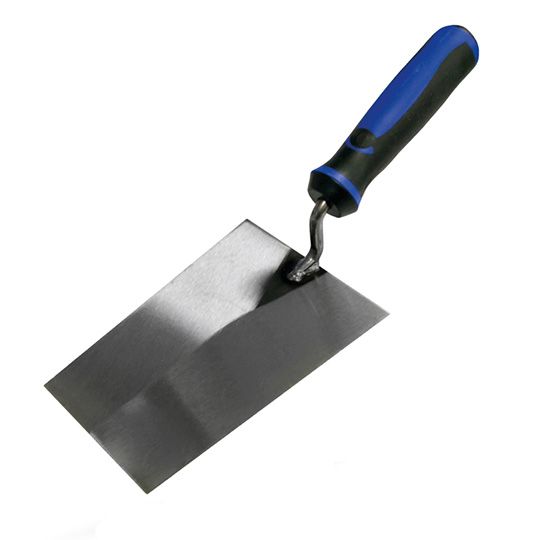 Square Nose Bucket Trowel Soft Grip 6.5in