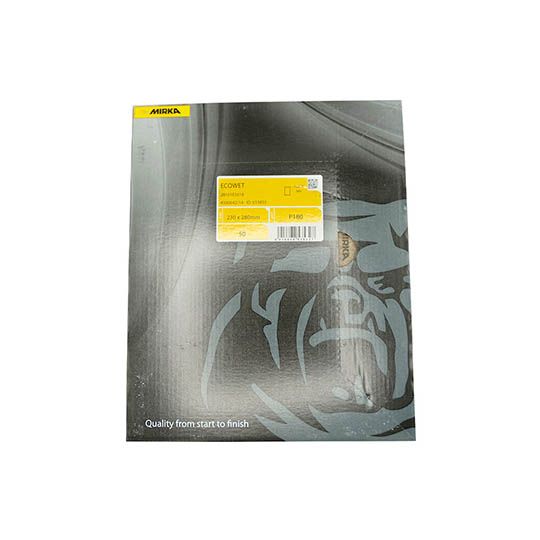 Mirka Ecowet Wet & Dry Sandpaper Sheet 180G Pack of 10