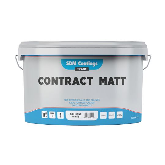 SDM Coatings Contract Matt Brilliant White 10L