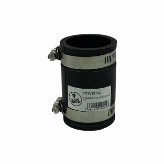 Fernco Coupling Straight Plumbing Coupling 1.5in x 1.5in