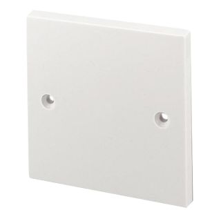 Blank Plate White 1 Gang