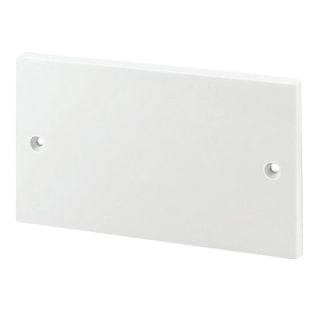 Blank Plate White 2 Gang