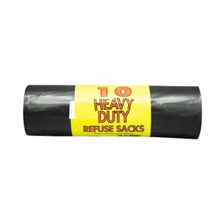 Heavy Duty Bin Bags Roll of 10