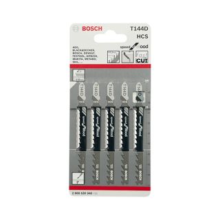 Bosch Jigsaw Blades T144D Wood Pack of 5