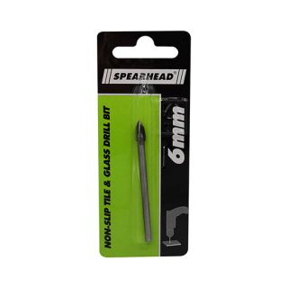 Spearhead Drill Bit Glass & Tile Non Slip 6mm