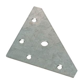 Flat Corner Plate ZP 82x82mm