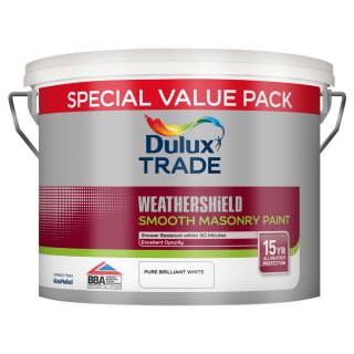 DULUX Trade Weathershield Masonry Smooth 7.5L B/White