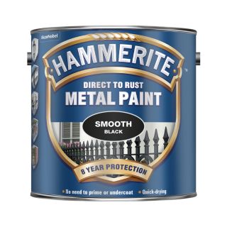 HAMMERITE Metal Paint - Smooth Finish 750ml Black