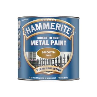 HAMMERITE Metal Paint - Smooth Finish 750ml Gold