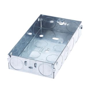 Metal Back Box 2 Gang 25mm