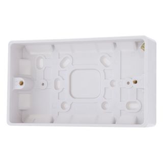 BG Nexus Surface Box White 2 Gang 32mm
